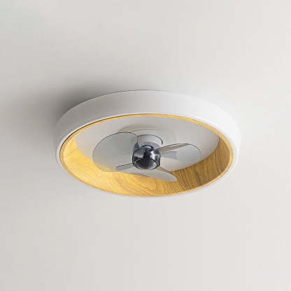 Nordic Minimalist Grain Flush Mount Ceiling Fan