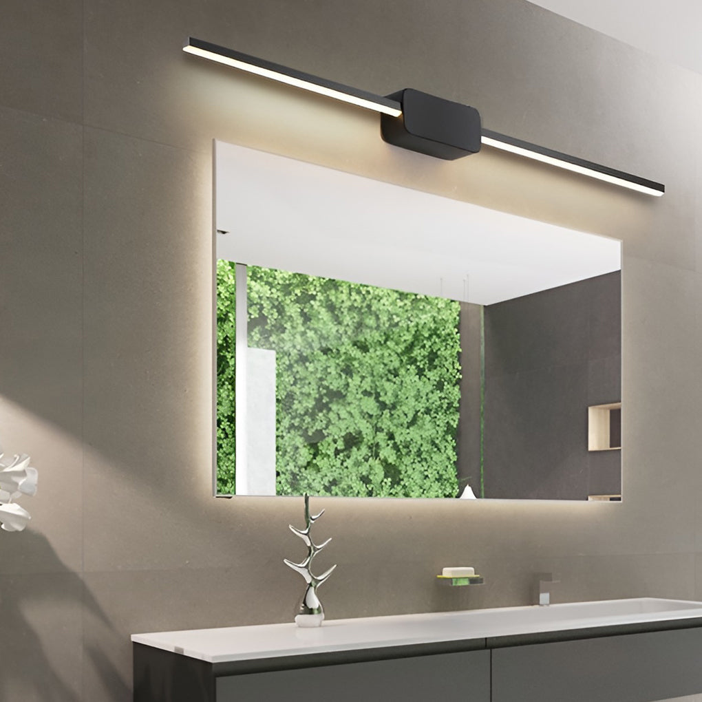 16''/24''/31'' Modern LED Linear Bathroom Vanity Light with Central Box Frame-Lighom
