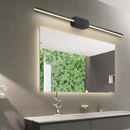 16''/24''/31'' Modern LED Linear Bathroom Vanity Light with Central Box Frame-Lighom