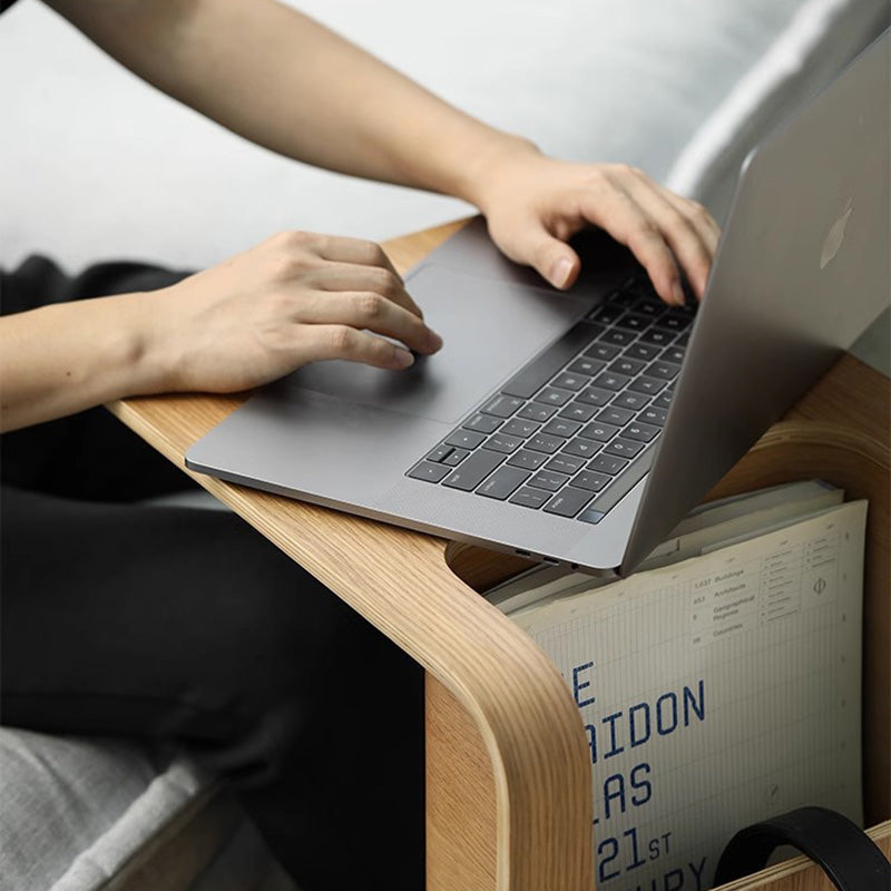 Minimalist Rectangular Wood Storage Coffee Table