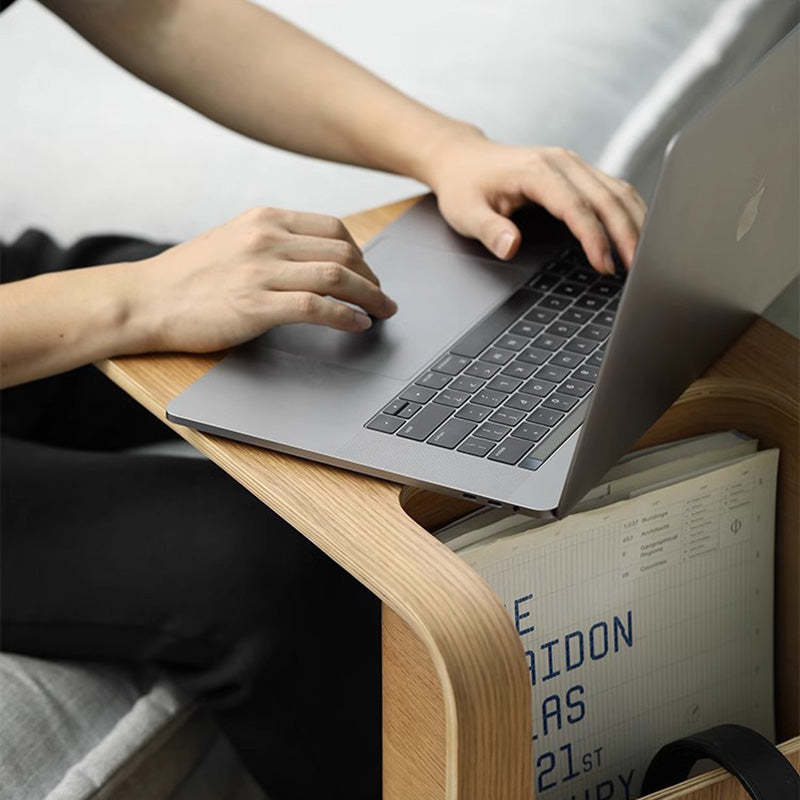 Minimalist Rectangular Wood Storage Coffee Table