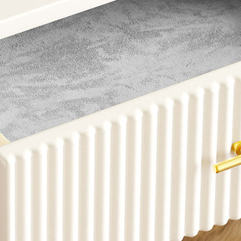 Modern Acrylic Rectangular Nightstand 1-Drawer