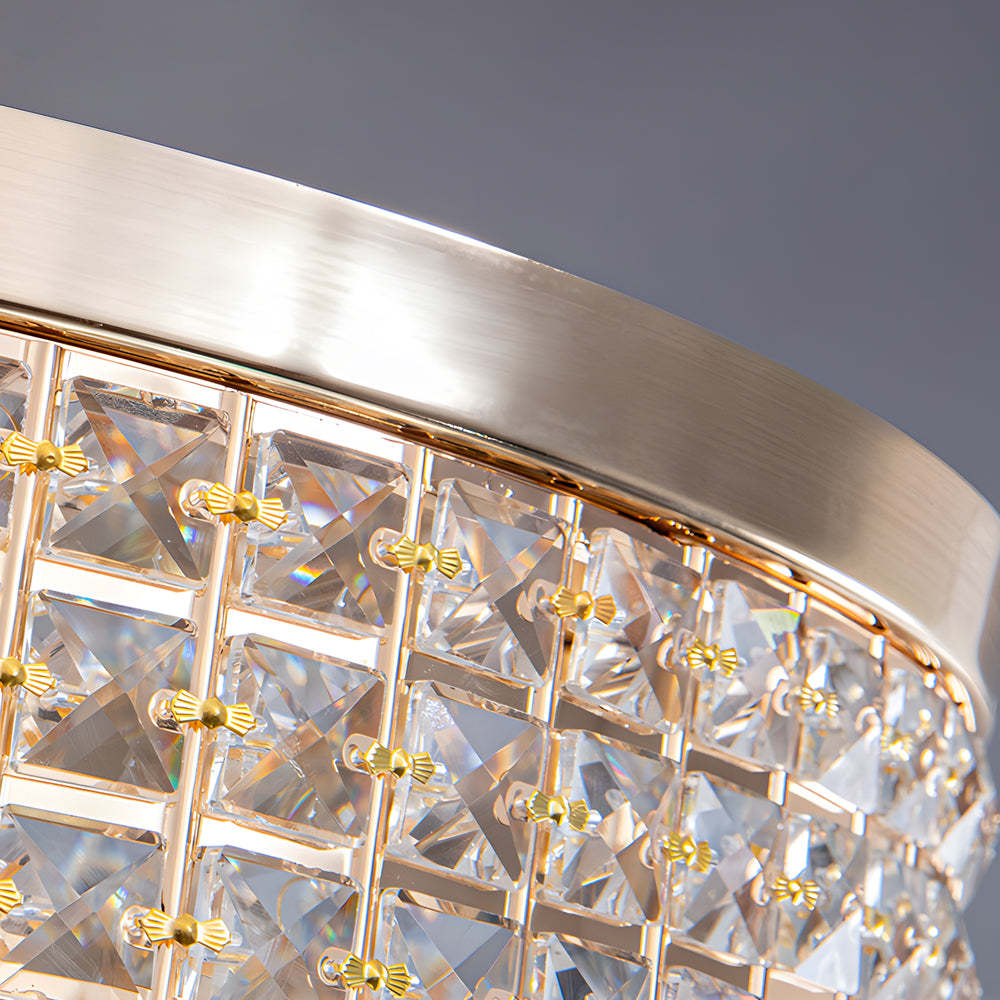 Round Crystal Pendant LED Ceiling Light