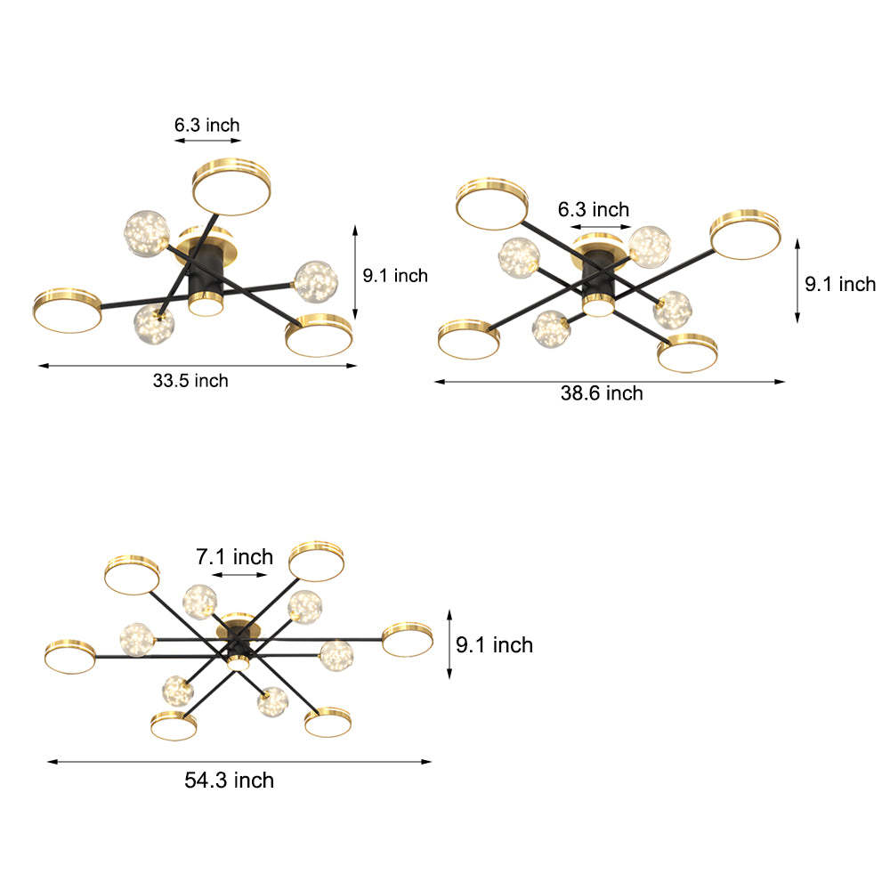 Starry Flower Modern Ceiling Hanging Lamp