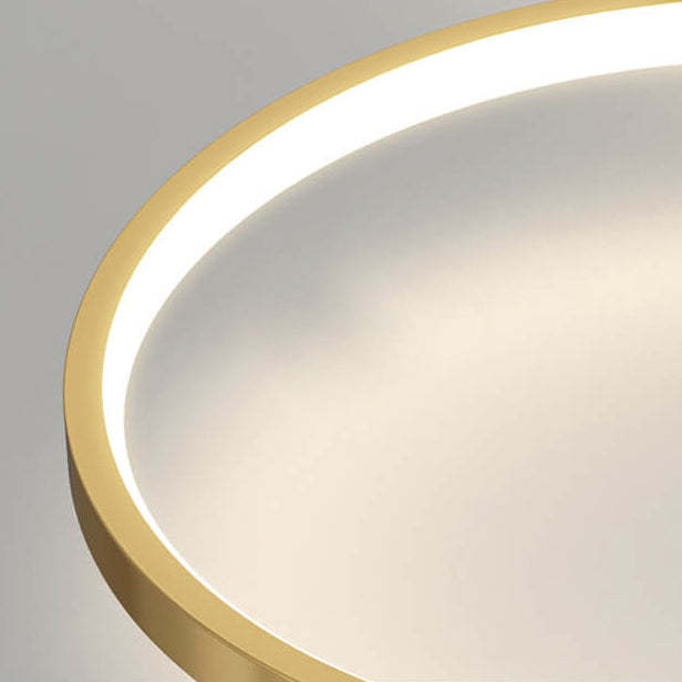 Modern Geometric Square LED Flush Mount Ceiling Fan Light