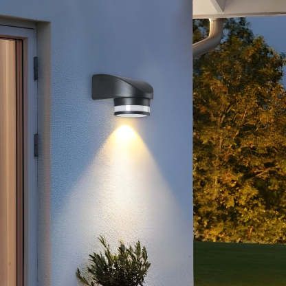Round Up and Dawn Light LED Waterproof Black Outdoor Wall Washer Lights-Lighom