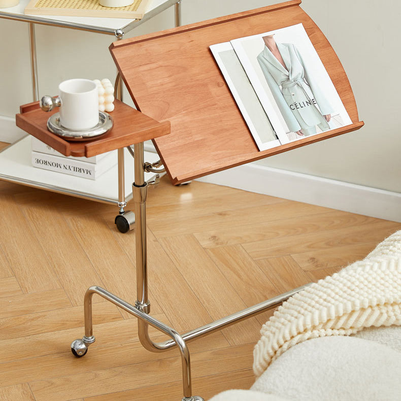 Minimalist Solid Wood Reversible Rectangular End Table