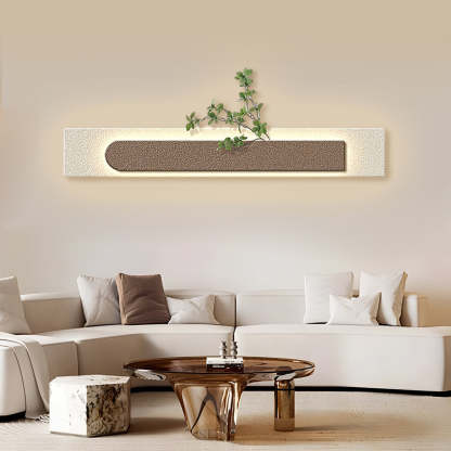 Rectangular Three-Dimensional Sandstone USB Remote LED Wall Lamp Painting-Lighom