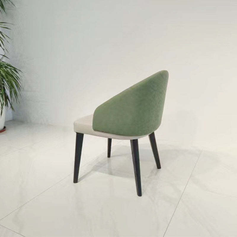 Modern Luxury Ring Back Leather Ash Dining Chair