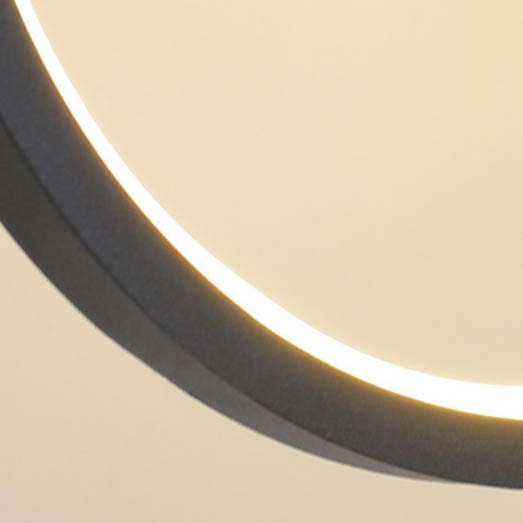 Minimalist Iron Silicone Geometric Round LED Pendant Light