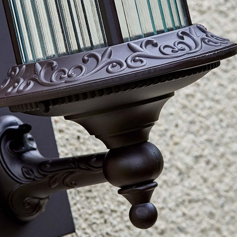 Retro Aluminum Glass Cylinder Wall Sconce