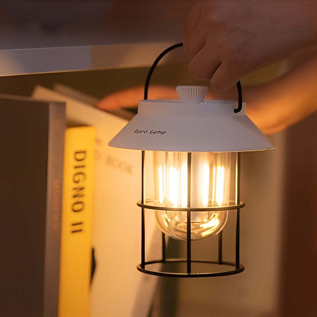 USB Rechargeable Dimmable LED Hanging Stand Portable Outdoor Lanterns-Lighom