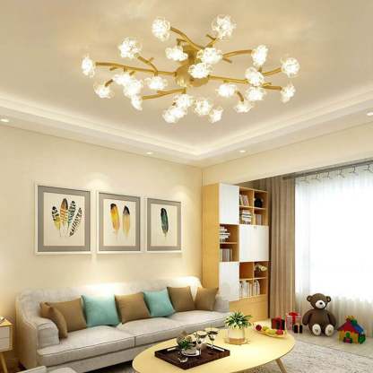Nordic Plum Blossom Branch LED Ceiling Light