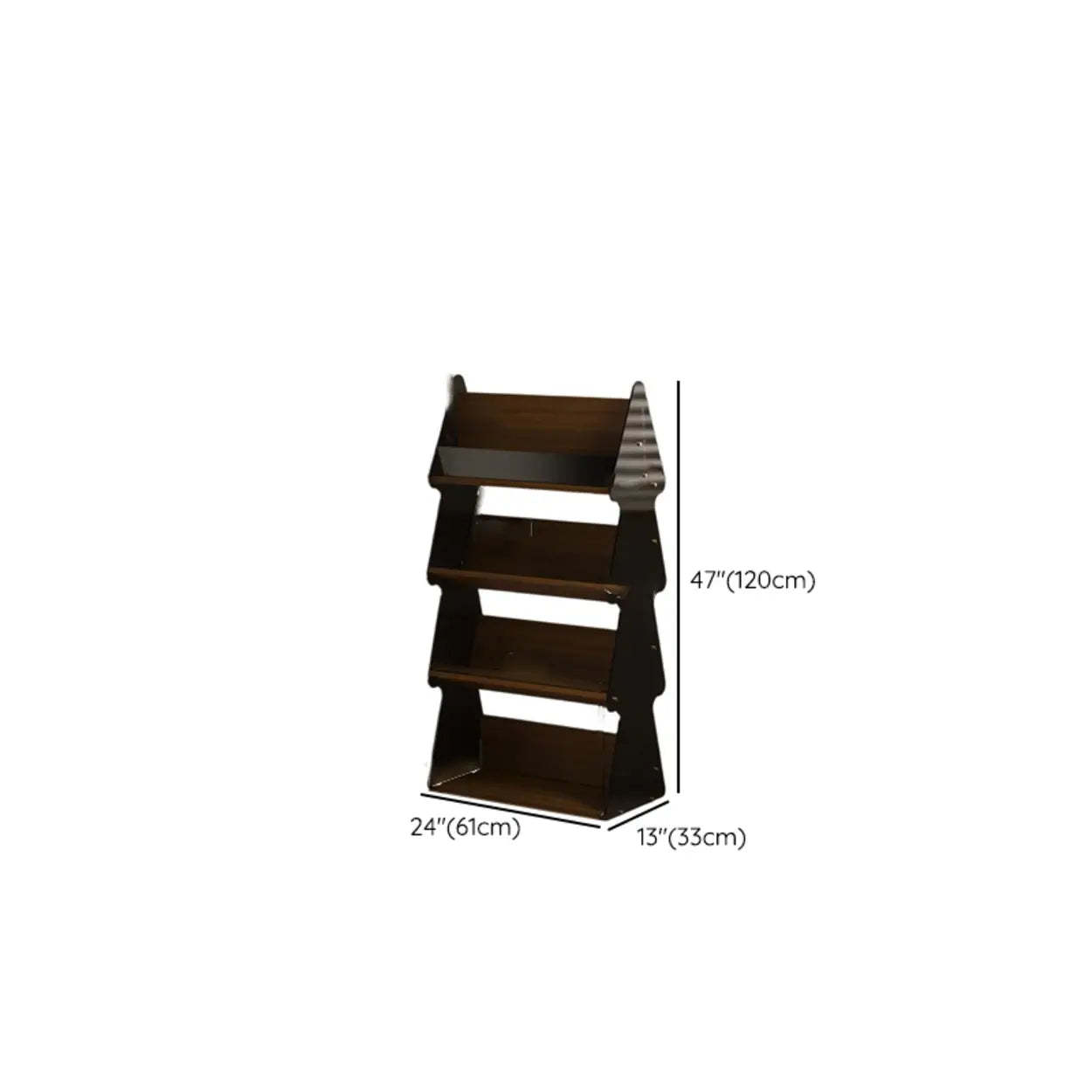 Modern Acrylic 4-Tier Tree Bookshelf