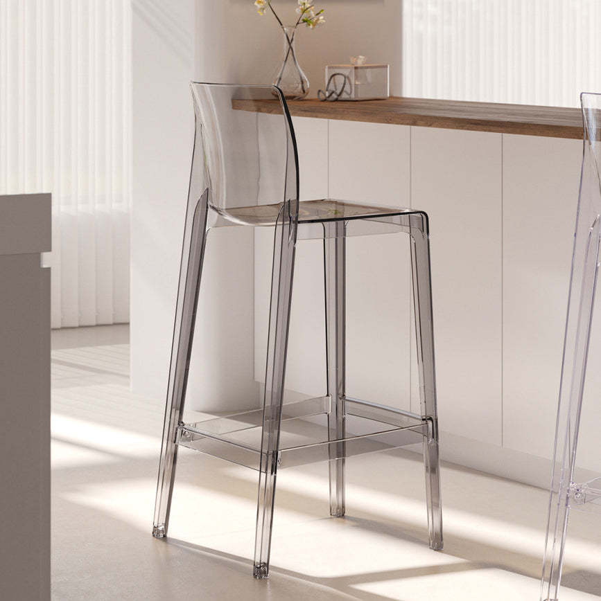 Scandinavian Square Bar Stool — Tea Color