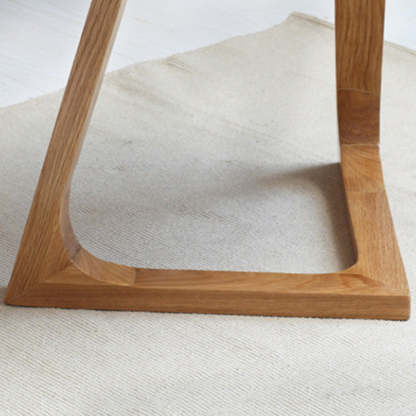 Vintage Wood V-Shape Base End Table