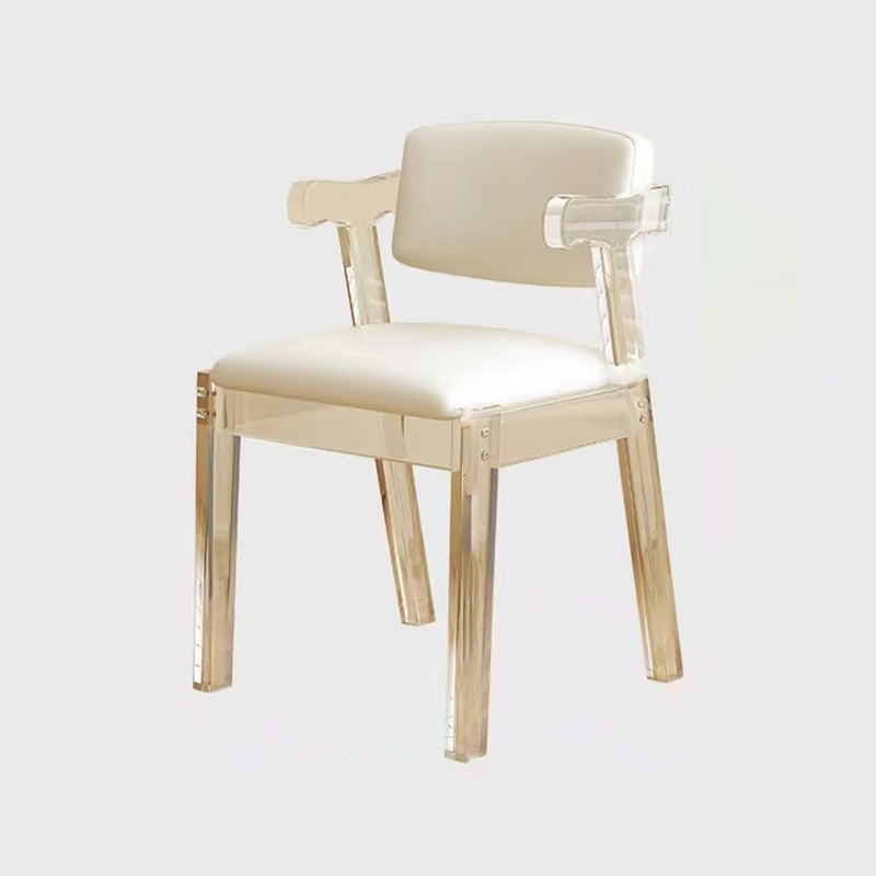 Minimalist Lambswool Acrylic Vanity Stool