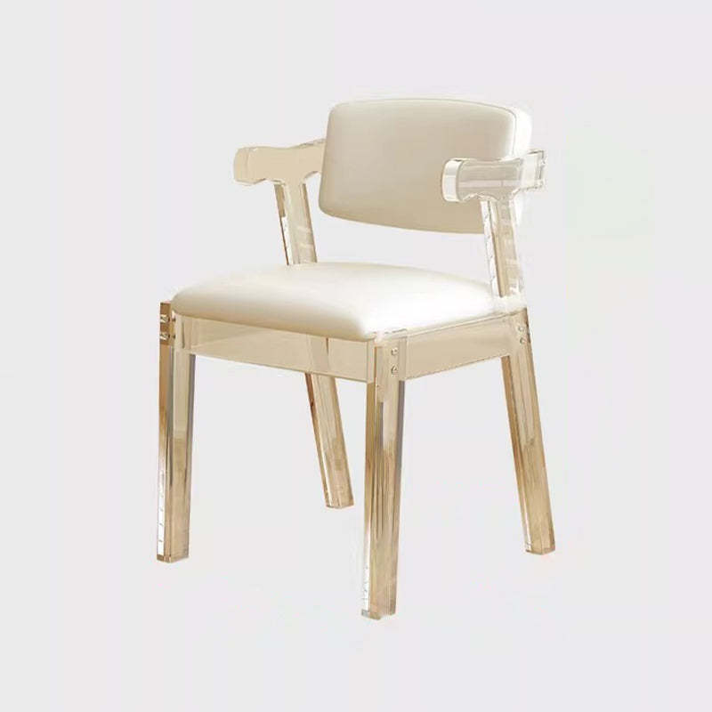 Minimalist Lambswool Acrylic Vanity Stool