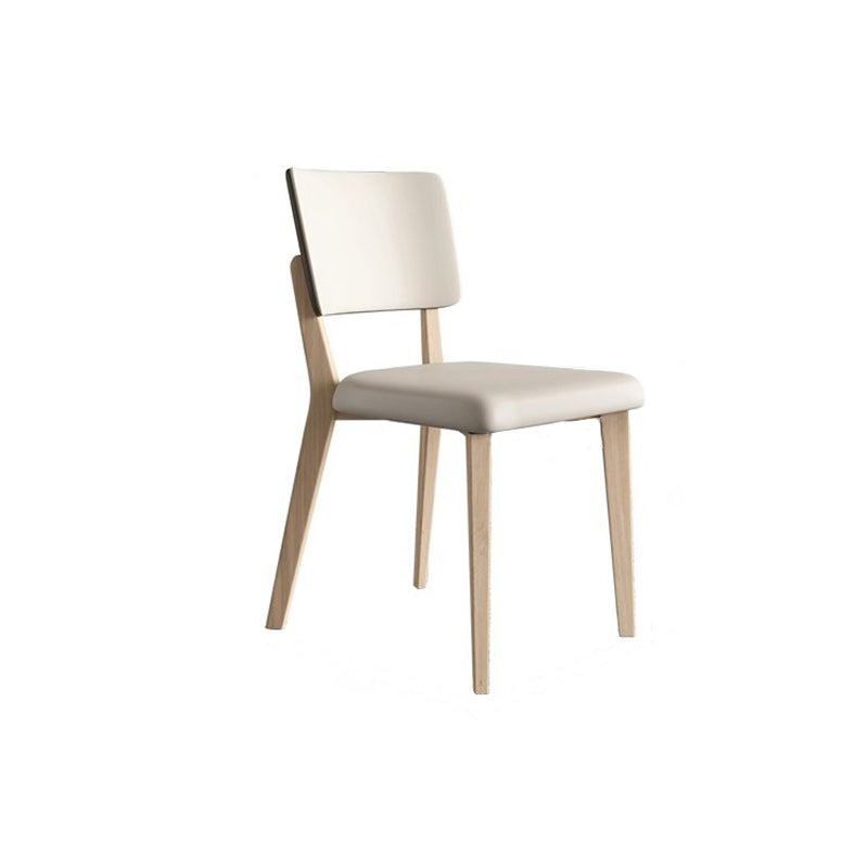 Nordic Leather Solid Wood Dining Chair