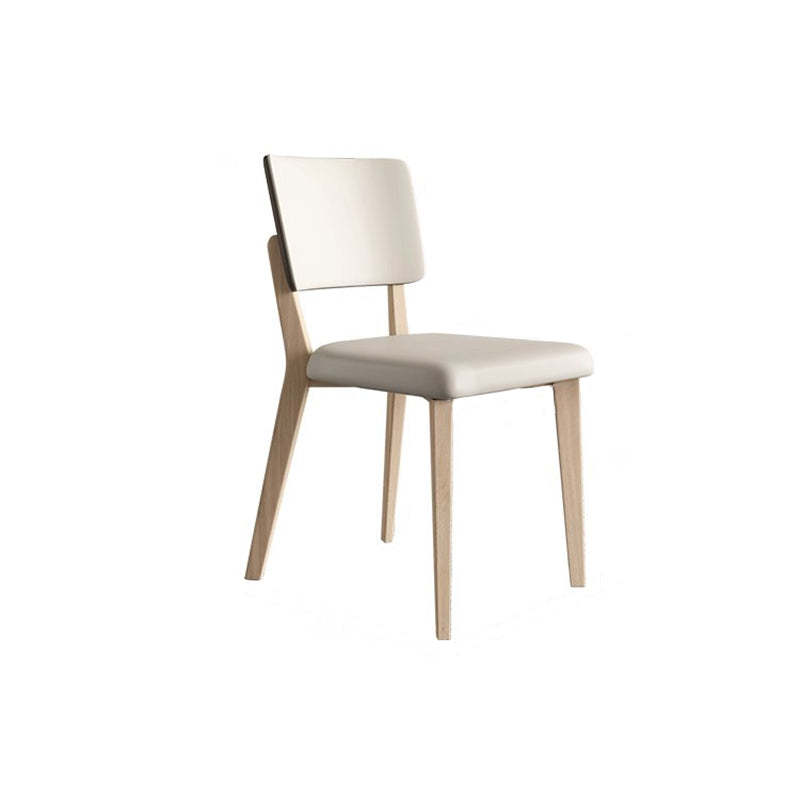 Nordic Leather Solid Wood Dining Chair