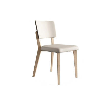 Nordic Leather Solid Wood Dining Chair
