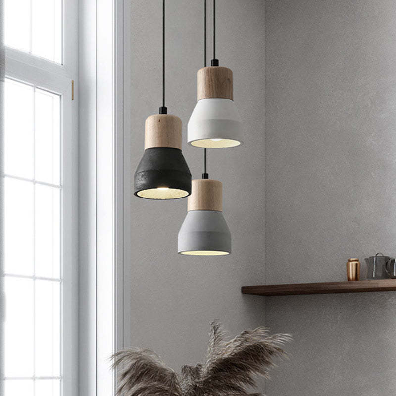 Nordic Cement Tapered Mini LED Pendant