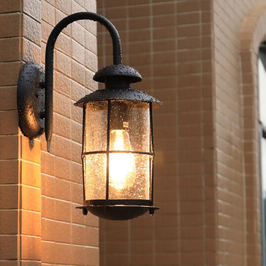 Lighom industrial bronze wall sconces in iron — Matte Black / 220V-240V (UK/AU