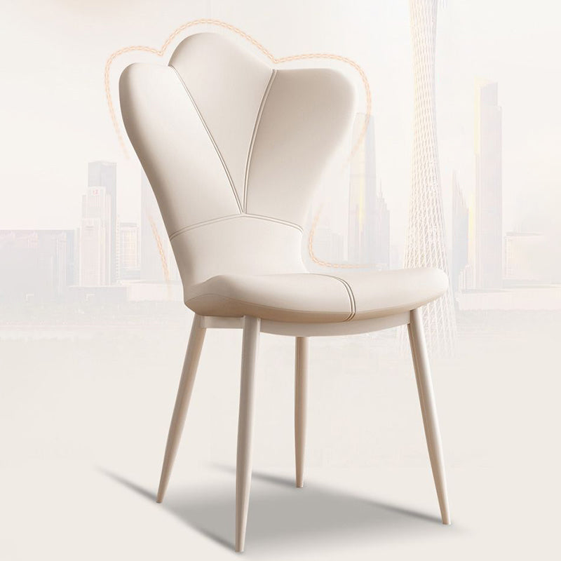 Nordic PU Leather Steel Dining Chair