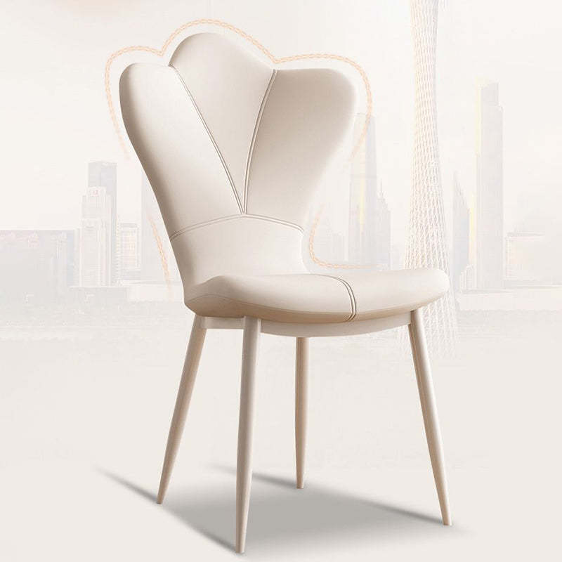 Nordic PU Leather Steel Dining Chair