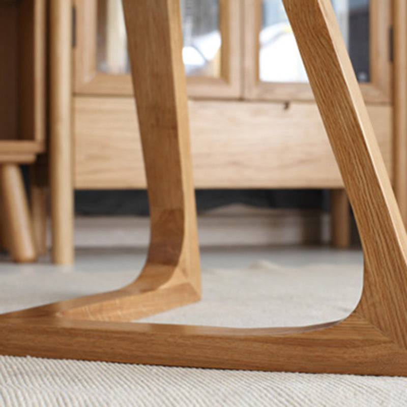 Vintage Wood V-Shape Base End Table