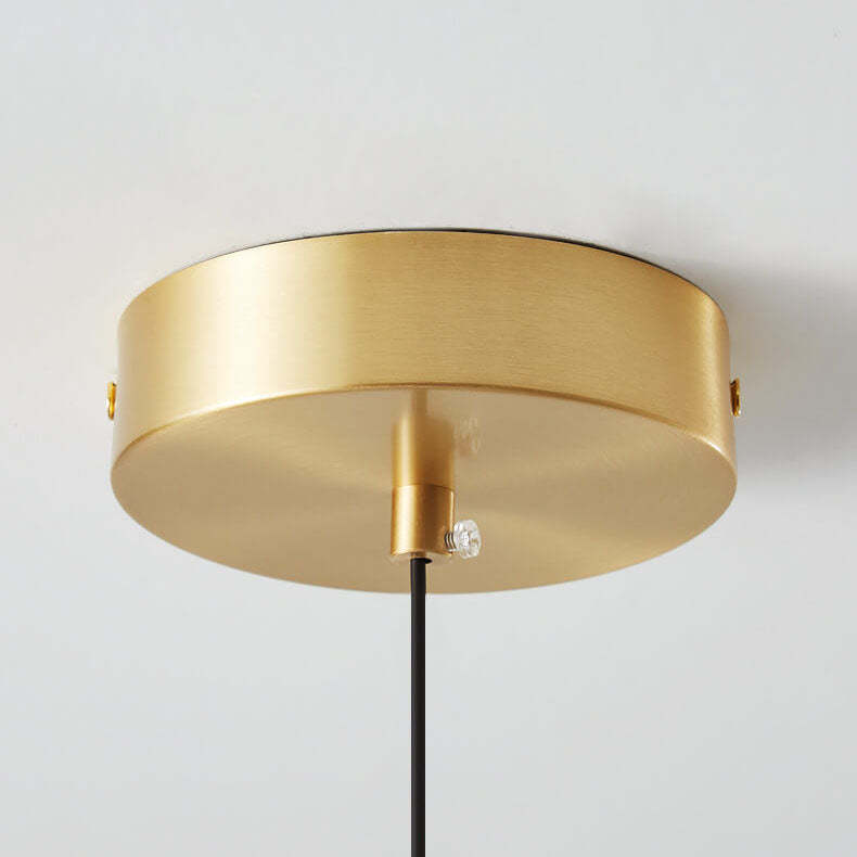 Modern Cream Apple Copper LED Pendant Light