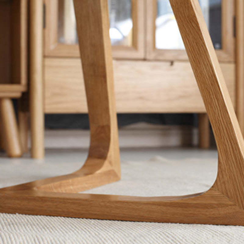 Vintage Wood V-Shape Base End Table