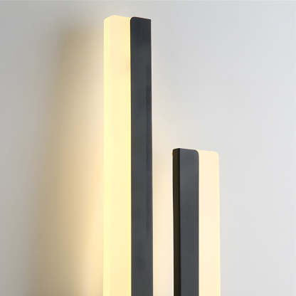 Modern 2-Light Linear LED Wall Lamp with 3-Step Dimming - Black/Gold Wall Sconce-Lighom