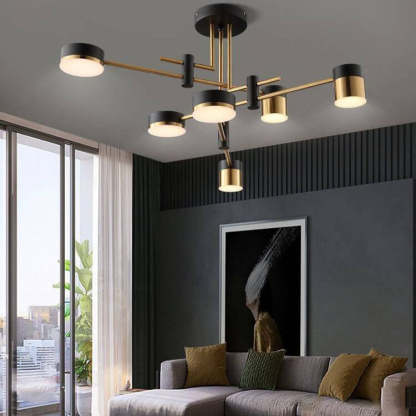 Minimalist Black Gold Balanced Ceiling Light