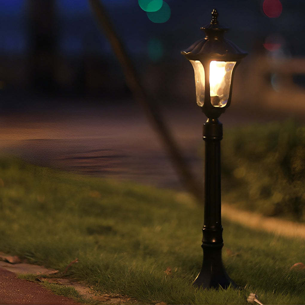 Vintage Classic Waterproof LED Black European-style Outdoor Lawn Lights-Lighom