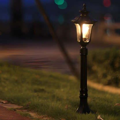 Vintage Classic Waterproof LED Black European-style Outdoor Lawn Lights-Lighom
