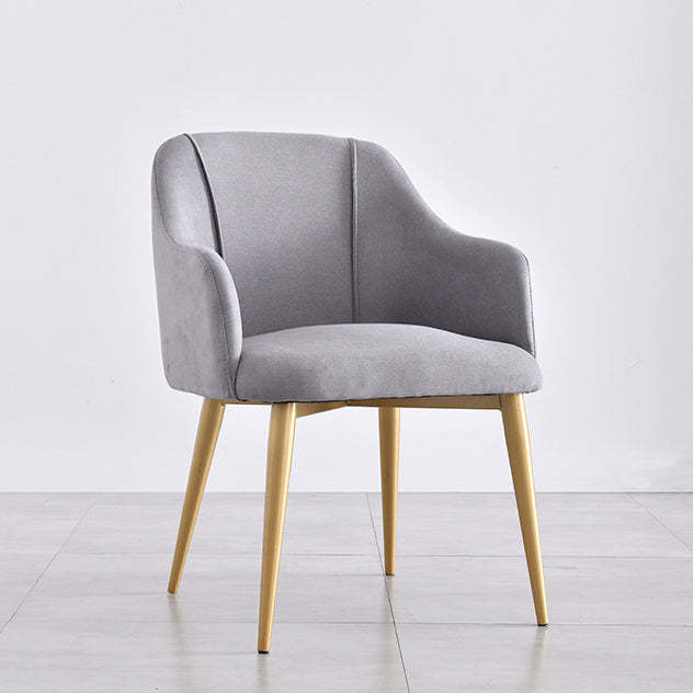 Nordic Curve Fabric Upholstered Dining Chair
