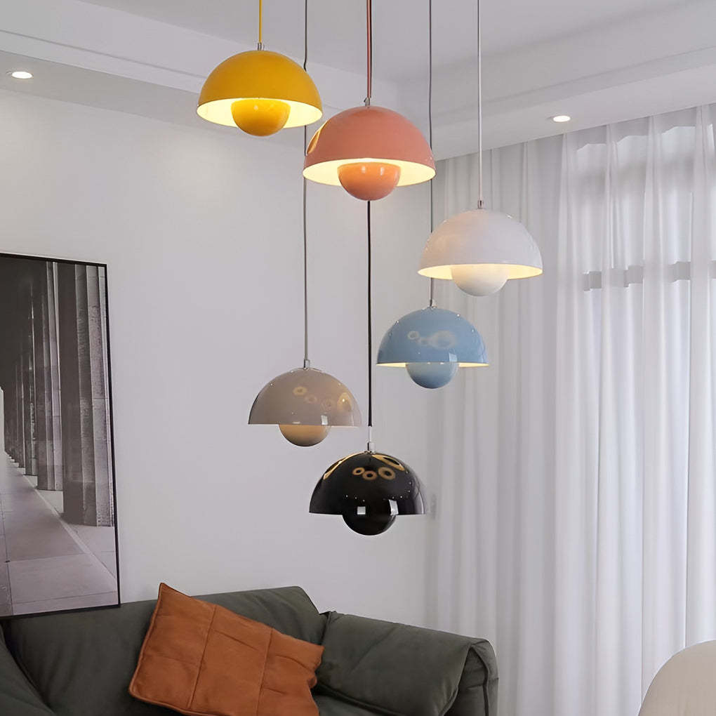 Metal Mushroom Nordic Flowerpot Pendant