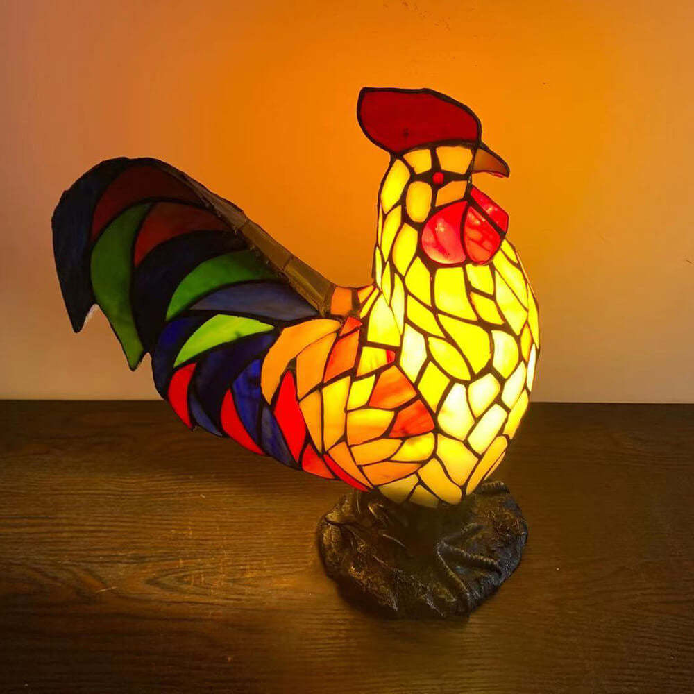 Tiffany Stained Glass Attack Styling LED Lamp — 110V-120V For US/CA