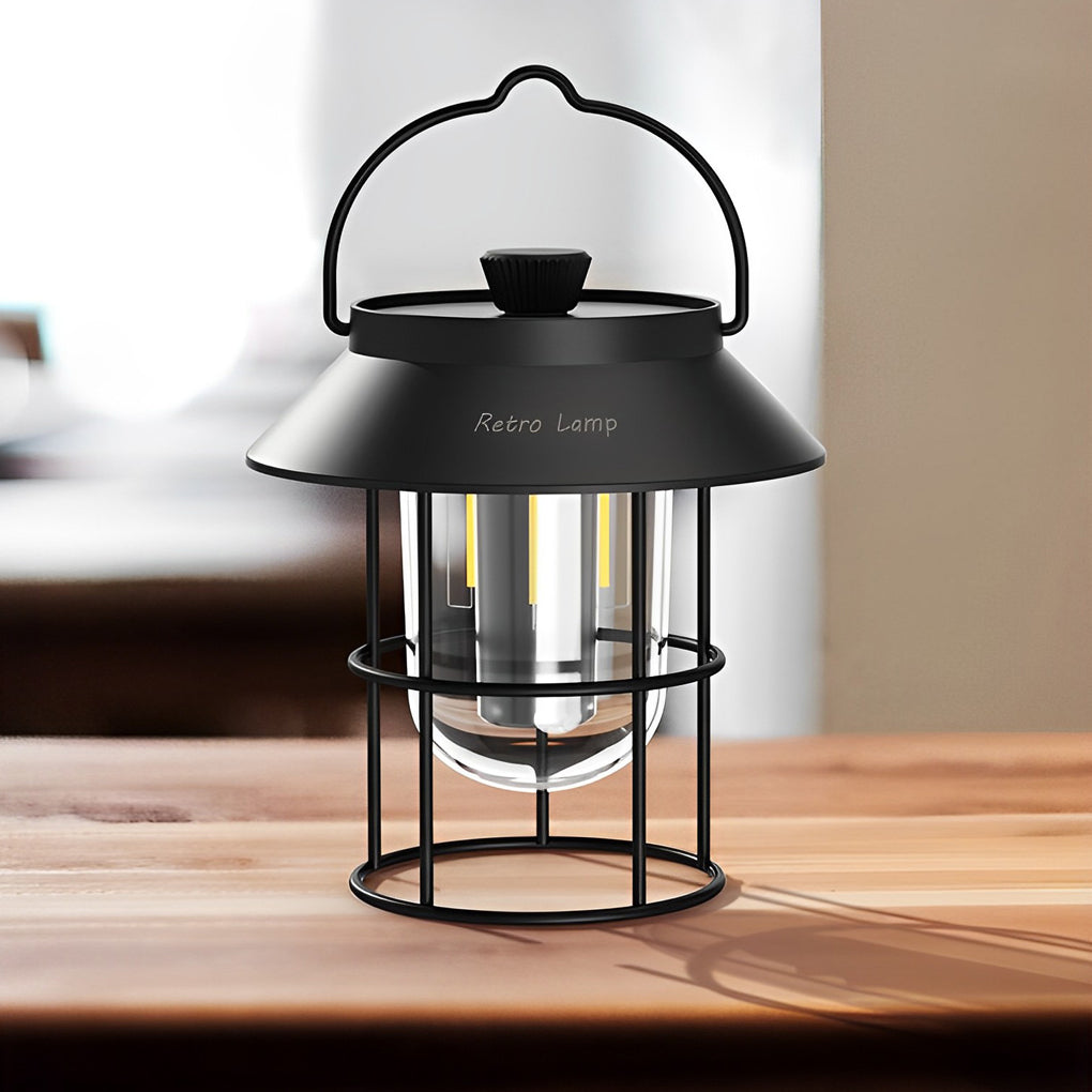 USB Rechargeable Dimmable LED Hanging Stand Portable Outdoor Lanterns-Lighom