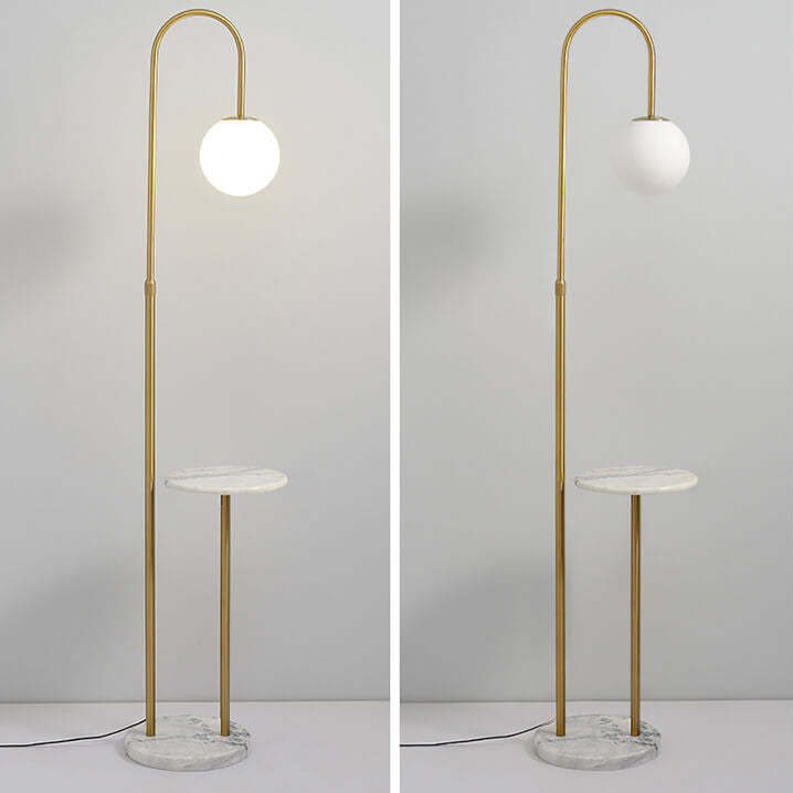 Industrial Iron Shelf Floor Lamp