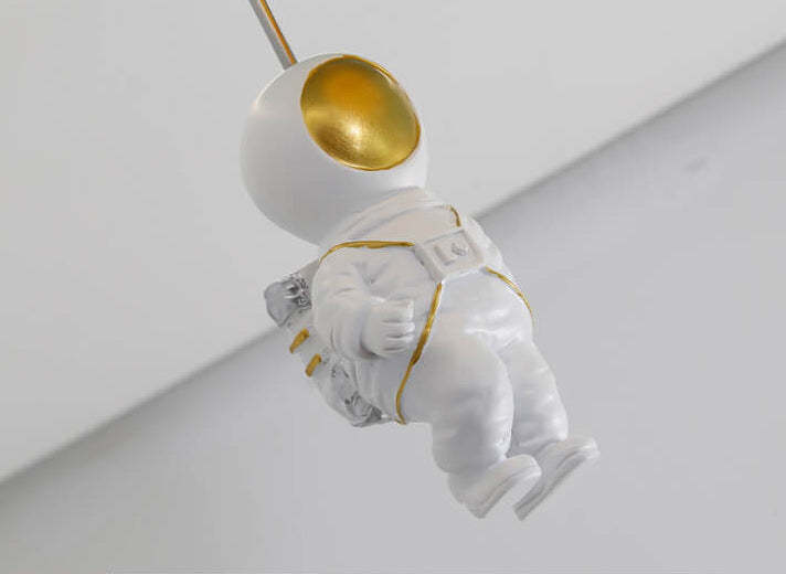Astronaut Planet Round Kids Flush Mount Light