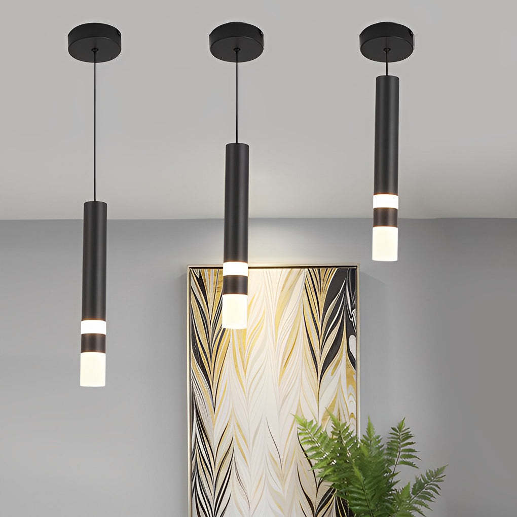 Minimalist LED Black Nordic Kitchen Island Pendant
