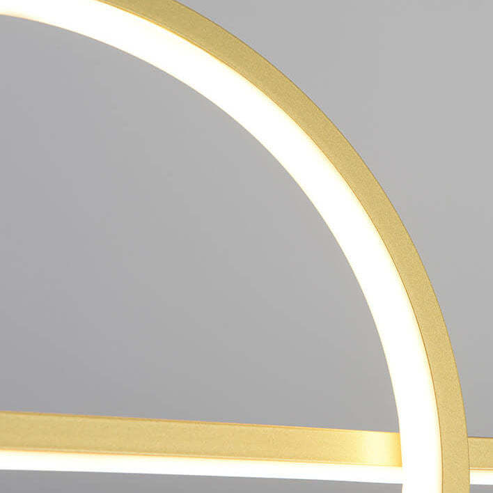 Modern Long Strip Round Globe LED Island Chandelier