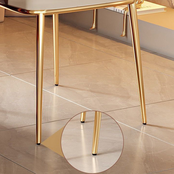 Lighom minimalist stainless leather steel dining chairs & benches