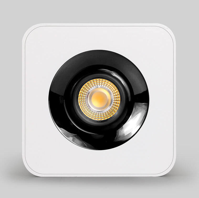 Minimalist Square Aluminum LED Spotlight Flush Ceiling Light