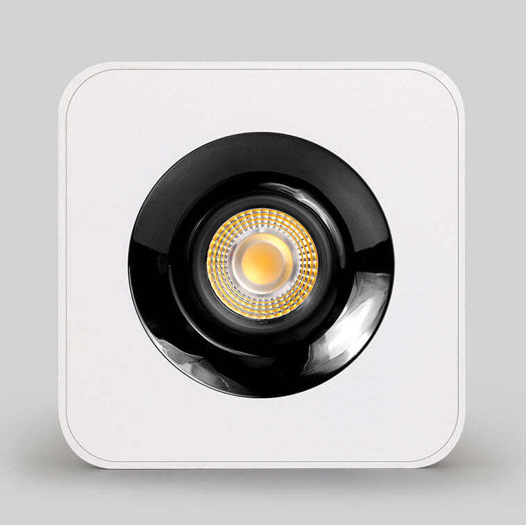 Minimalist Square Aluminum LED Spotlight Flush Ceiling Light