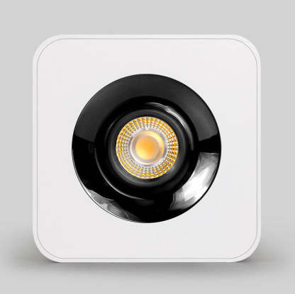 Minimalist Square Aluminum LED Spotlight Flush Ceiling Light