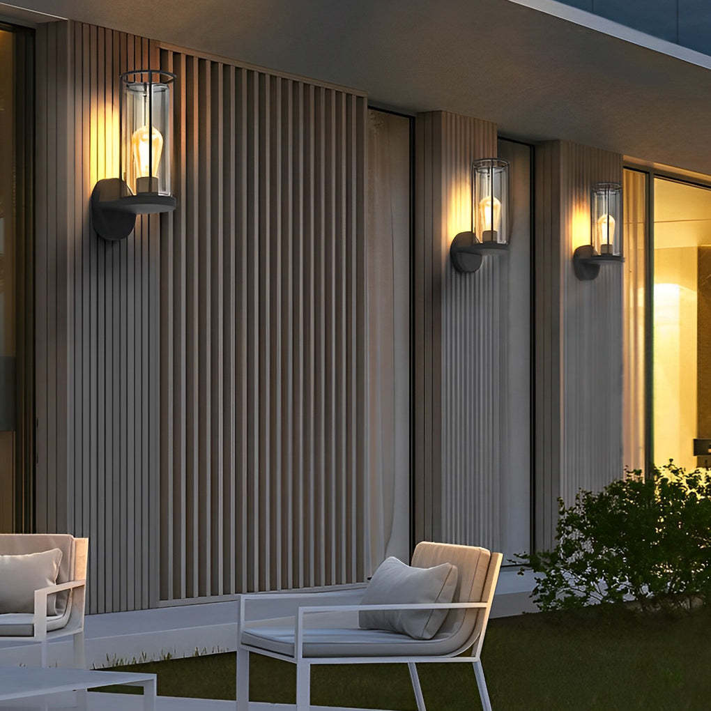 Minimalist Round Waterproof Retro Wall Lamp Outdoor Lawn Lights Path Lights-Lighom