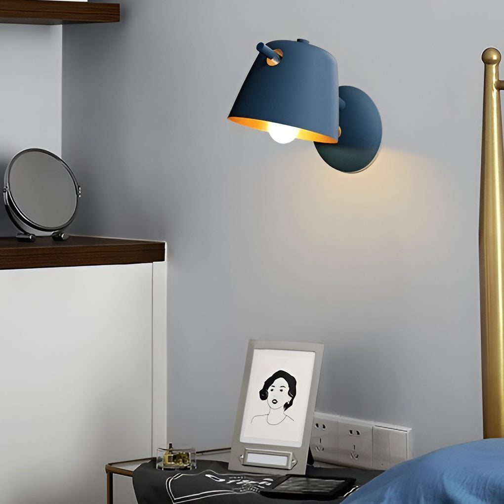 Hat Matte Metal Nordic Modern Wall Sconce